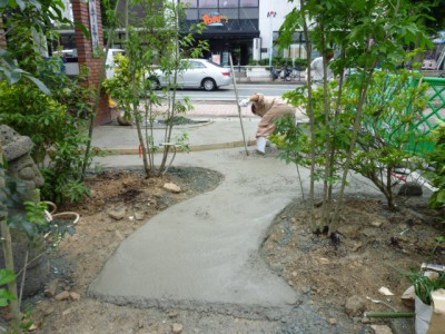 大野城市店舗植栽工事08